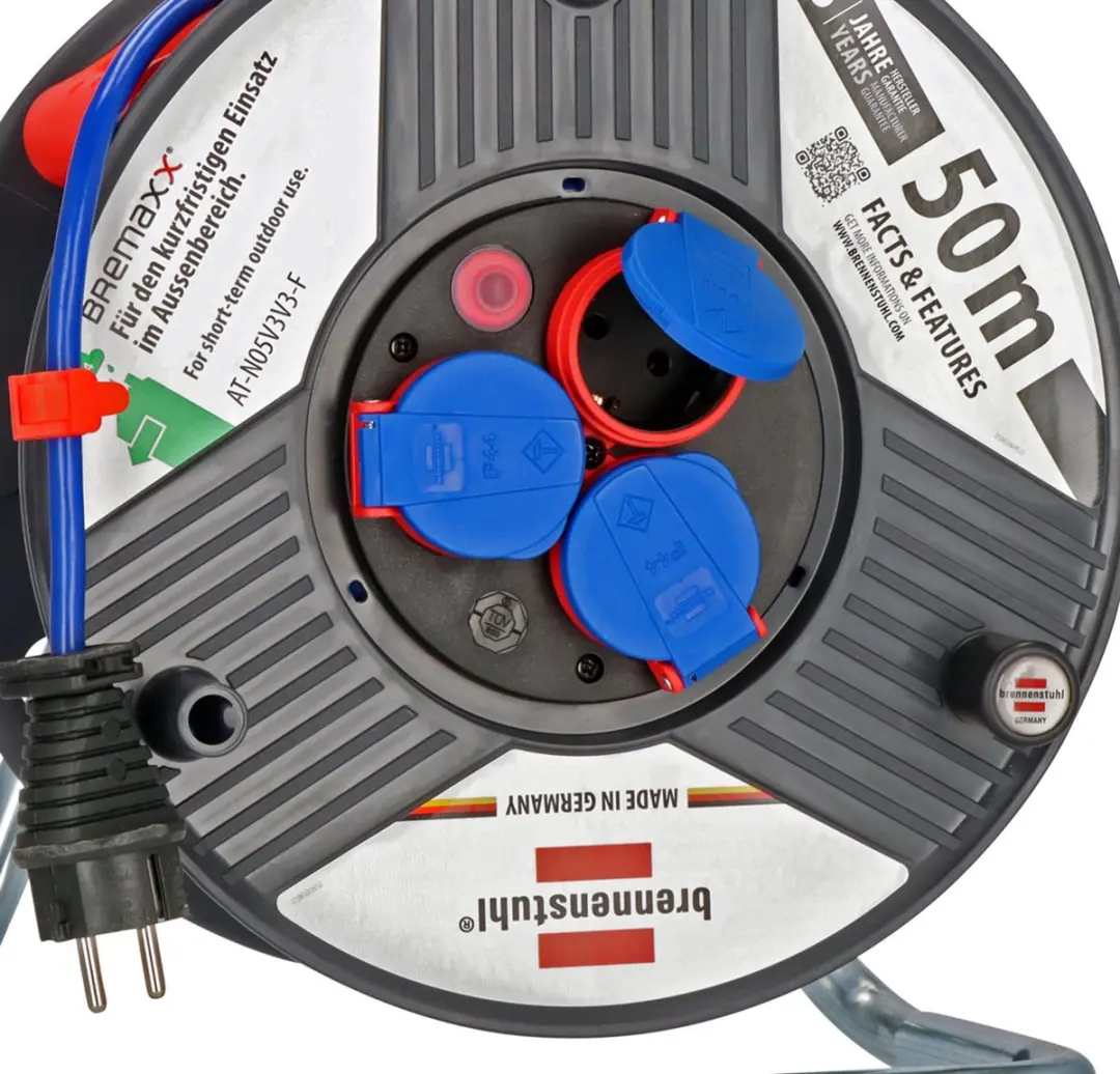 Brennenstuhl Garant IP44 Kabelhaspel 50m - 3300W - Blauw