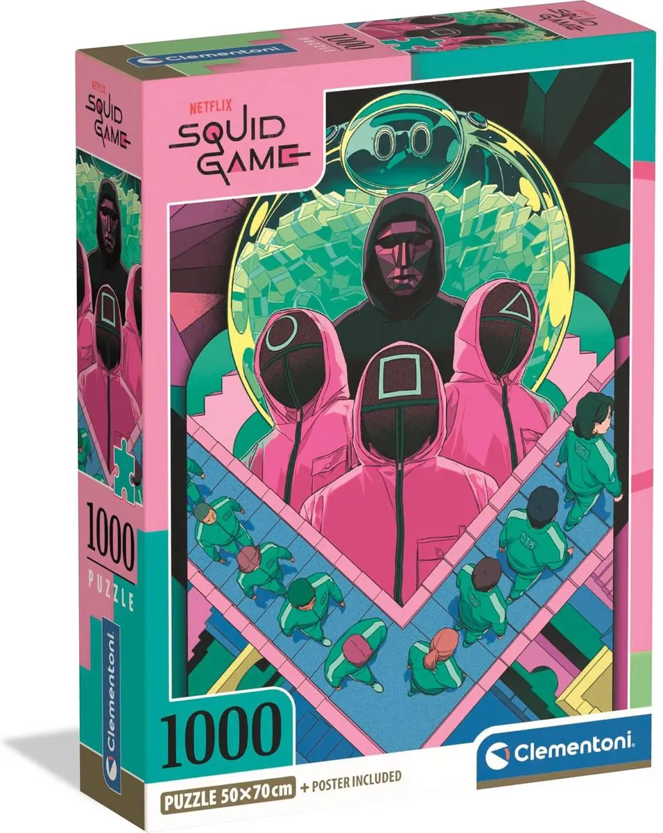 Clementoni Squid Game 2 Puzzel 1000 Stuks