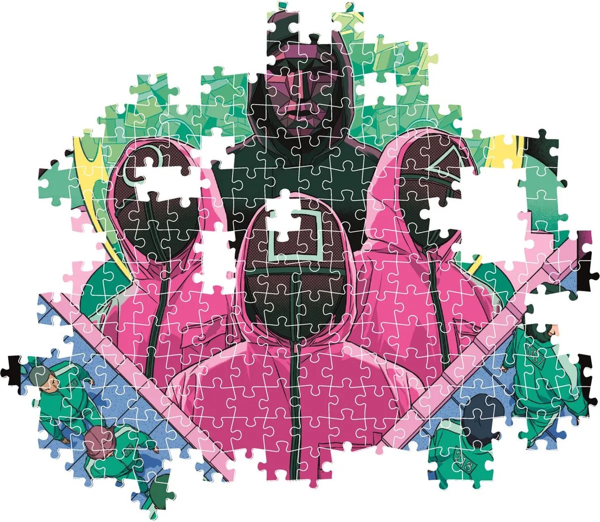 Clementoni Squid Game 2 Puzzel 1000 Stuks - Multikleur