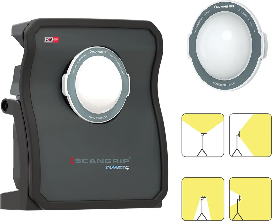 Scangrip NOVA 10 CONNECT Bouwlamp 10.000 Lumen - 6000K - Zwart - afbeelding 4 van 6