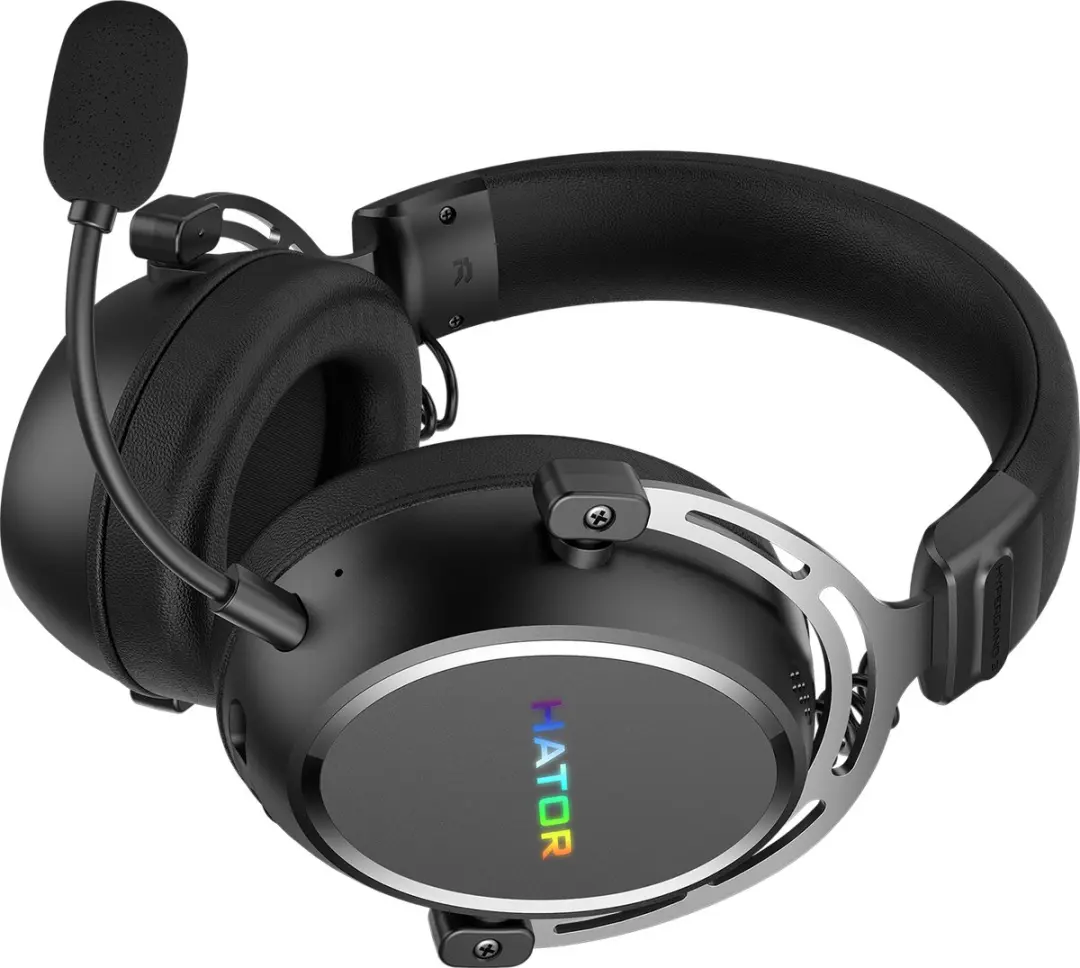 HATOR Hypergang 3 ESH55 Draadloze Gaming Headset - Zwart - afbeelding 6 van 6