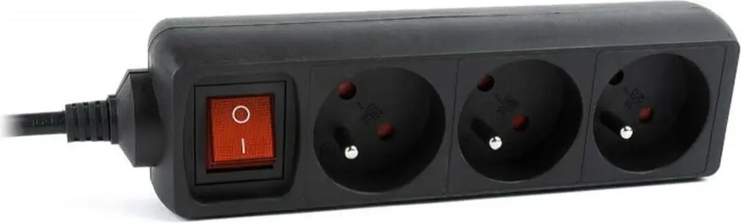 Energenie EG-PSU3F-01 3-voudige stekkerdoos - 0,6m - Zwart