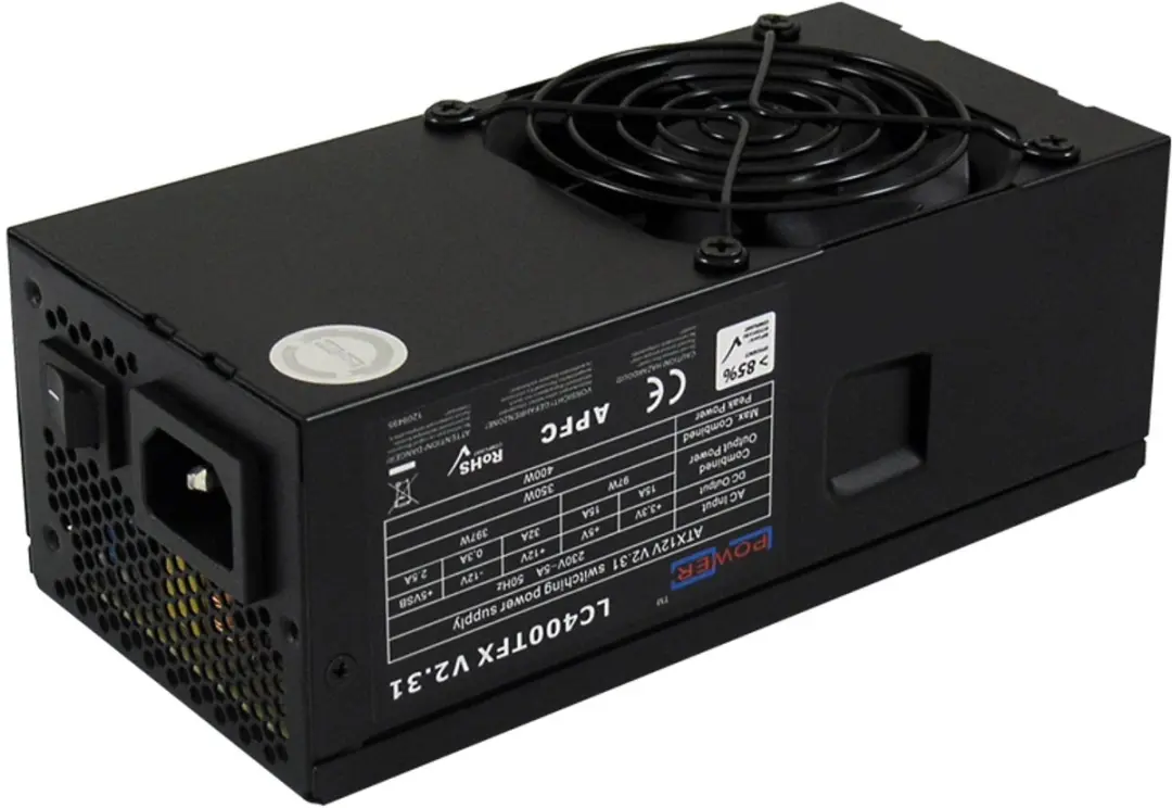 LC-Power LC-1406MB-400TFX Micro Tower PC Behuizing - 400W Zwart