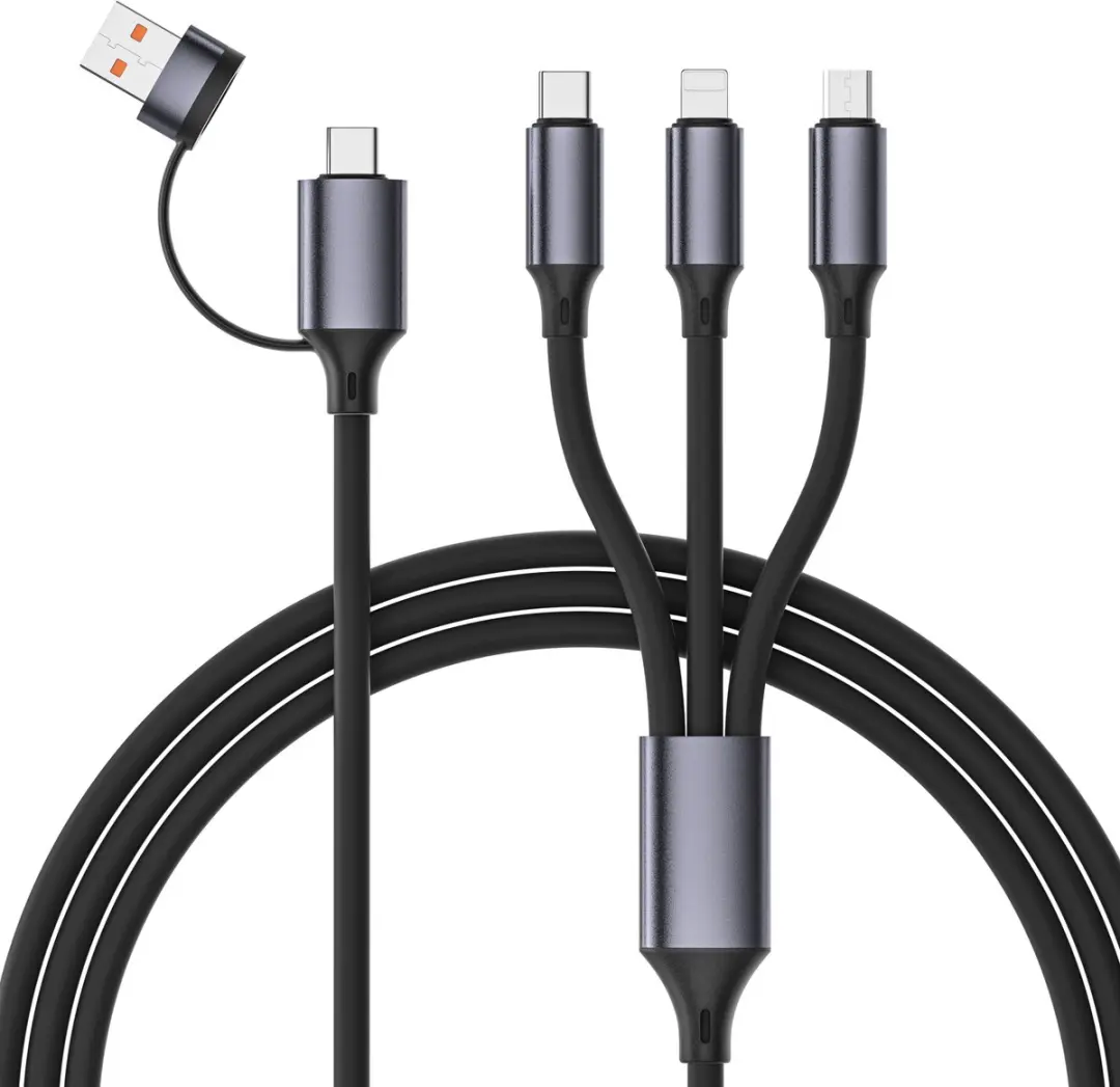 Cablexpert USB-A/USB-C naar Lightning & Micro-USB Kabel 1,5m