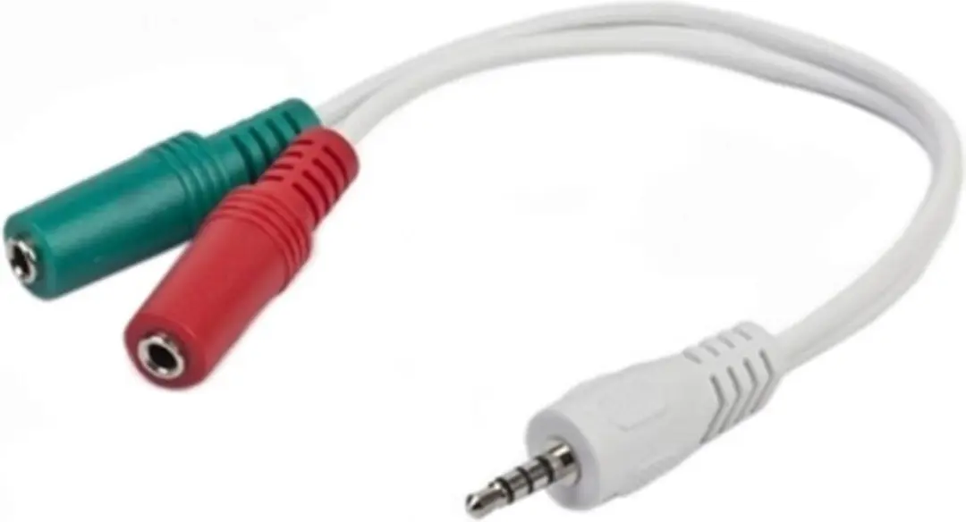 Cablexpert CCA-417W Adapterkabel 3,5mm Stereo + Microfoon - Wit