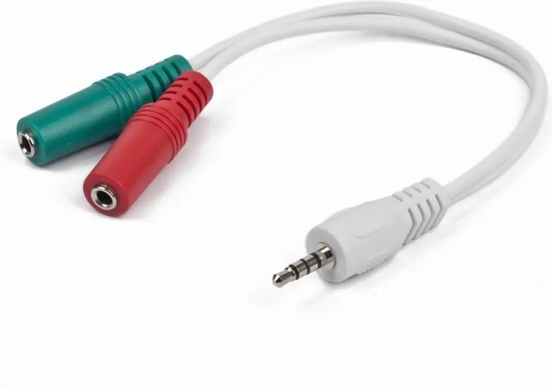 Cablexpert CCA-417W Adapterkabel 3,5mm Stereo + Microfoon - Wit