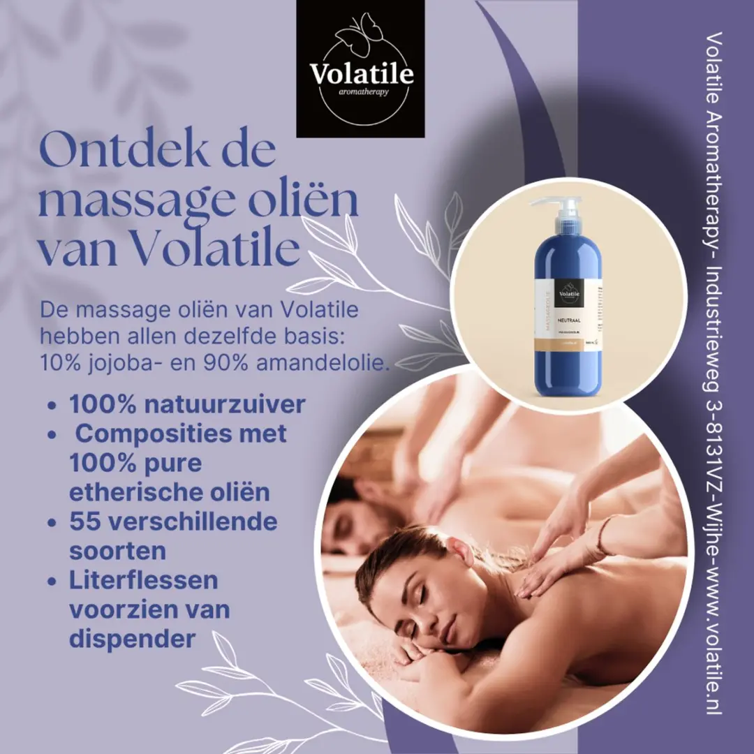 Volatile Massageolie Arnica Druivenpit 1L