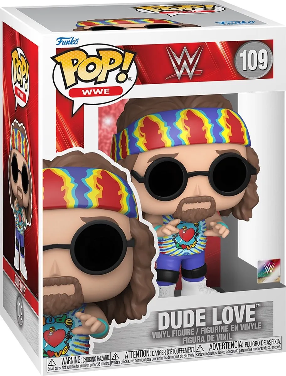 Funko WWE POP! Dude Love 61466 Verzamelfiguur - 9 cm - Multicolor