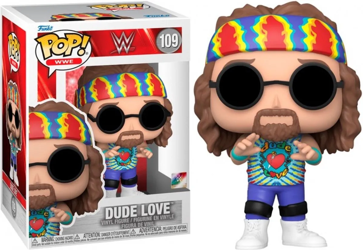 Funko WWE POP! Dude Love 61466 Verzamelfiguur - 9 cm - Multicolor
