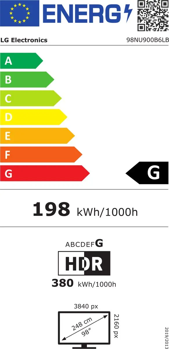 LG 98NU900B6LB 4K Smart TV 98" - Zwart