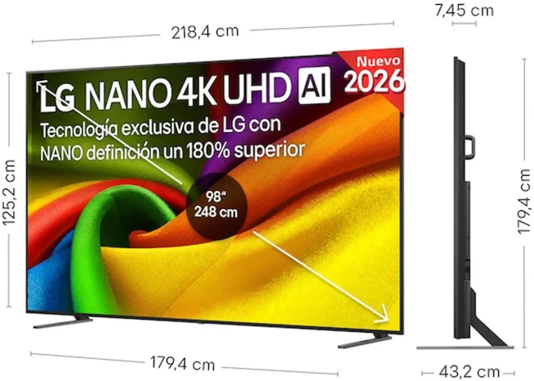 LG 98NU900B6LB 4K Smart TV 98"