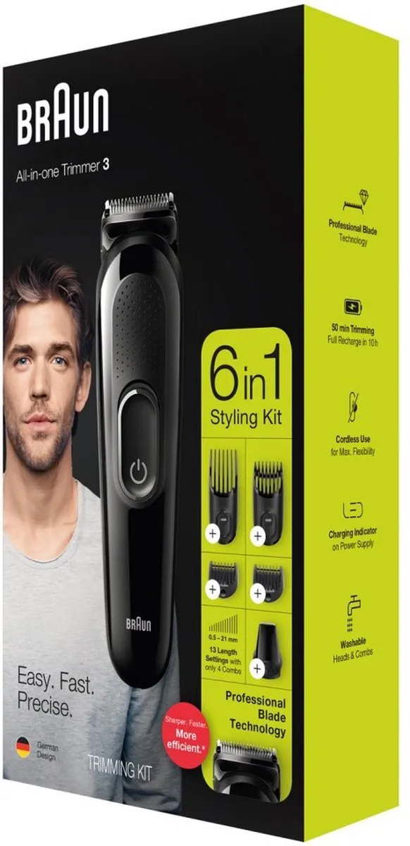 Braun MGK3225 Multigroomer - 6 Opzetstukken - afbeelding 6 van 6