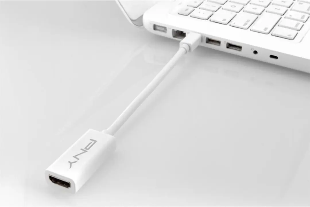 PNY ADMHDW01RB Video Adapter DisplayPort naar HDMI - Wit