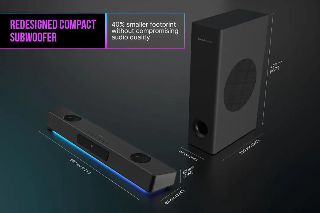 Creative Sound Blaster Katana V2X - Gaming Audio - 100W - Transparent