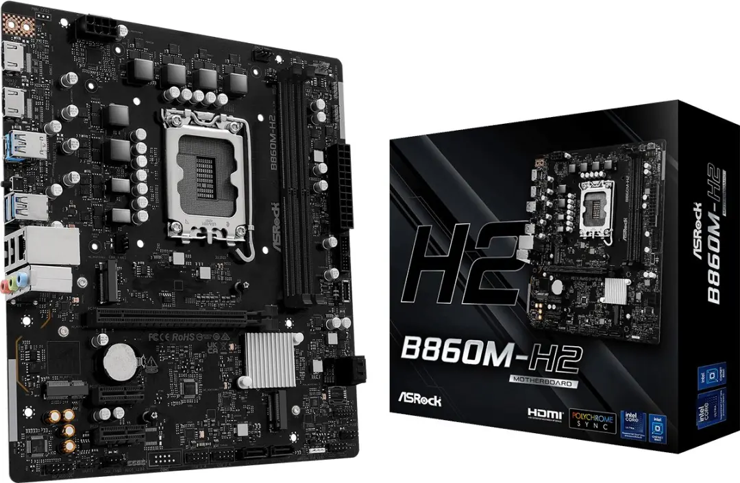 ASRock B860M-H2 microATX Moederbord