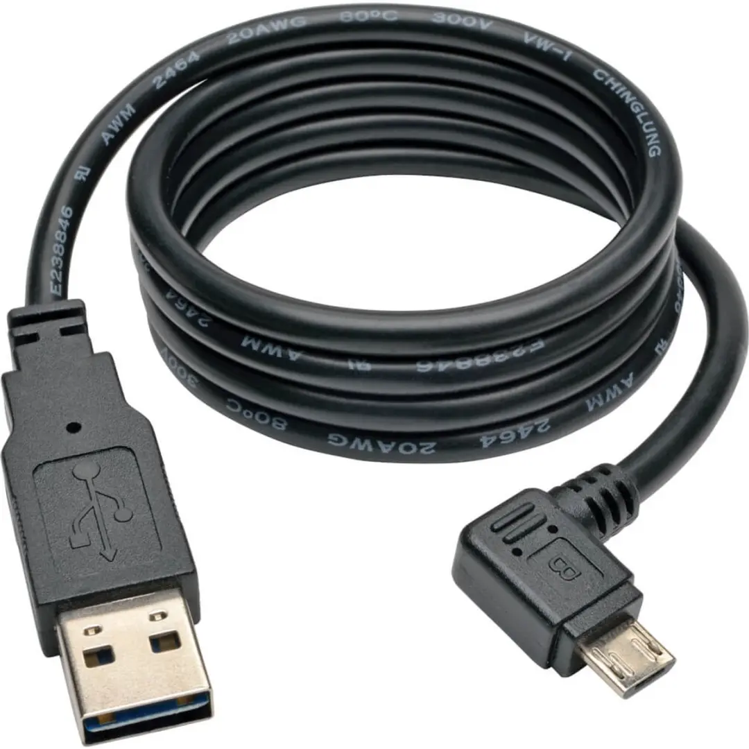 Tripp Lite UR05C-003-RB USB-kabel - 0,91m - USB A naar Micro-USB B - Zwart