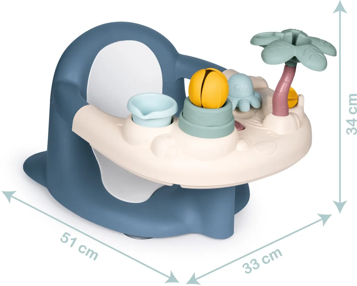 Smoby 7600140408 Babyzitje Bad - Blauw/Geel/ Groen/Wit