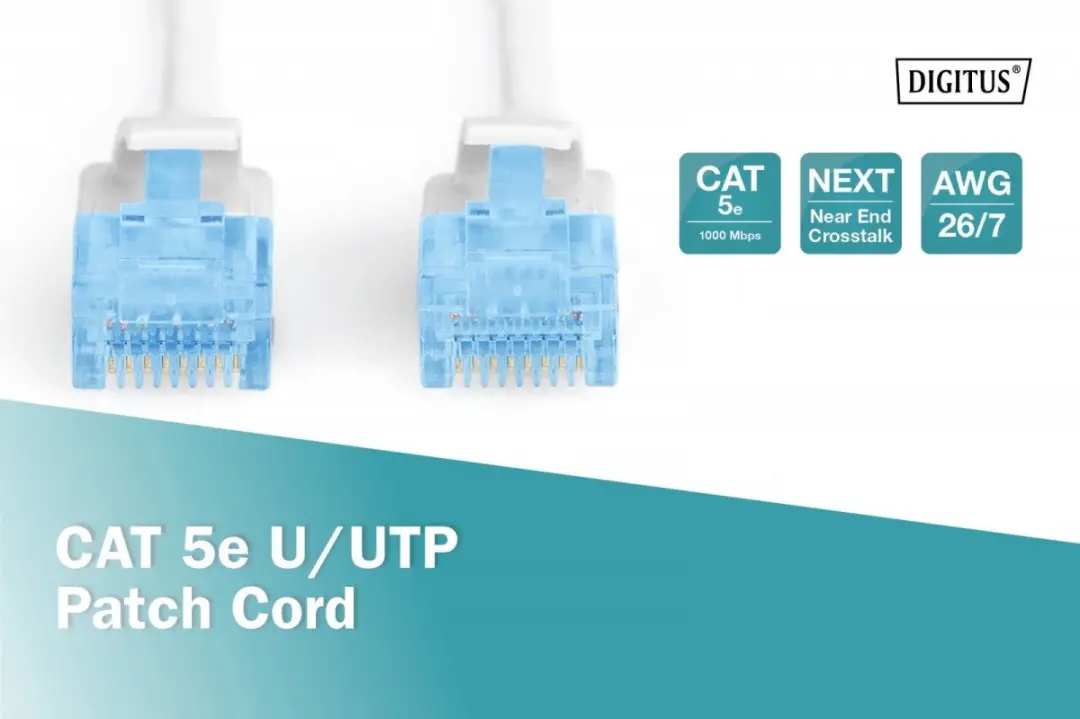 Digitus DK-1512-020/WH Patchcord UTP Cat 5E Wit 2m
