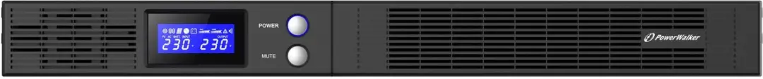 Power Walker VI Serie UPS 750VA Rack 1U - Zwart