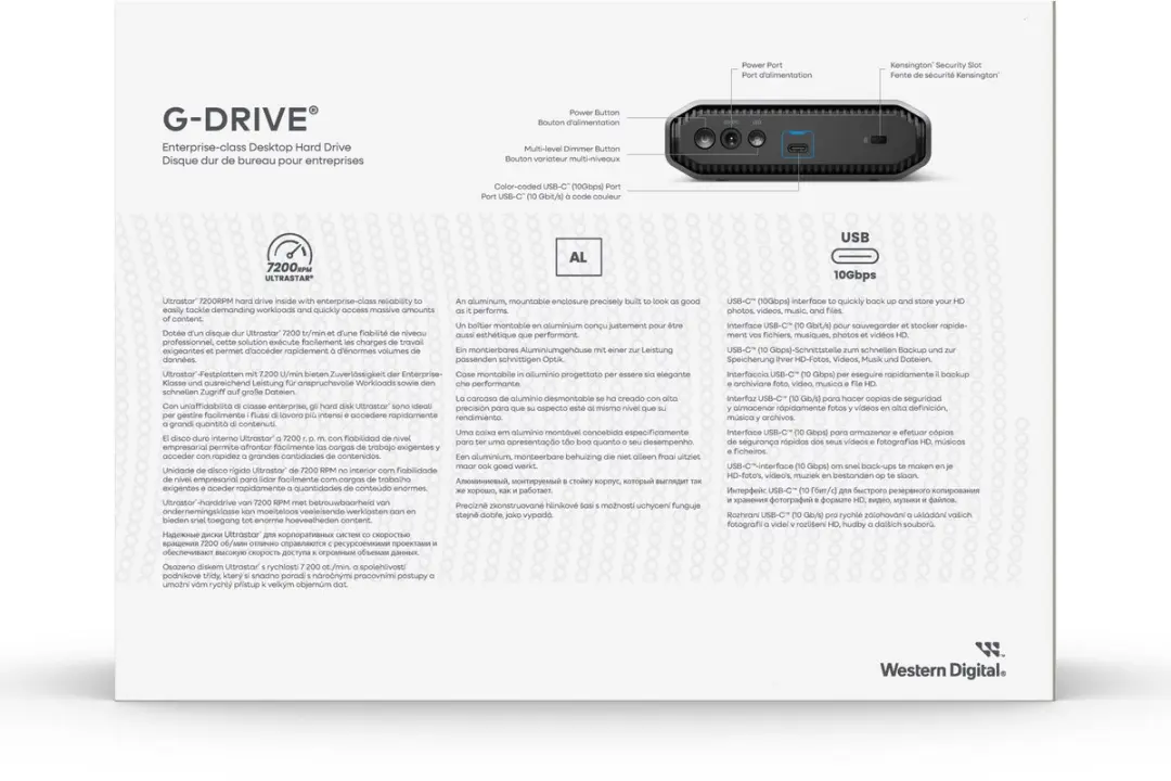 SanDisk G-Drive 6TB Externe Harde Schijf - 7200RPM - Space Grey