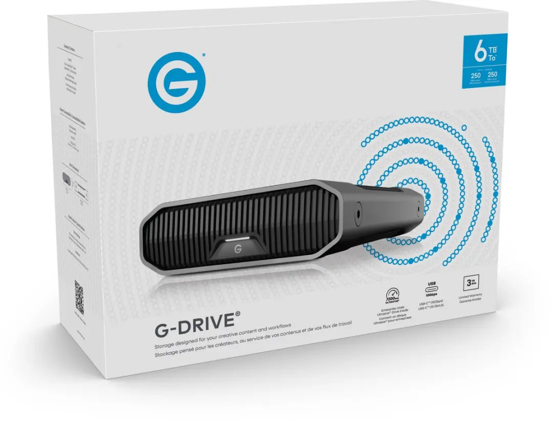 SanDisk G-Drive 6TB Externe Harde Schijf - 7200RPM - Space Grey