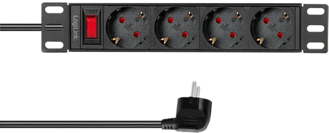 Logilink PDU4B01 Stekkerdoos 4-voudig