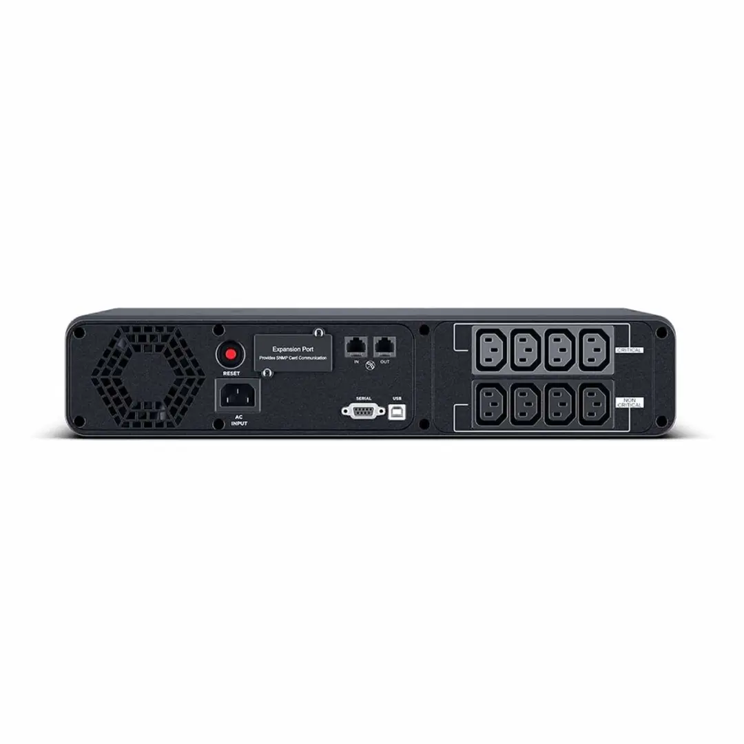 CyberPower CP1600EIPFCRM2U SAI 1000W - Rackserver - 8 Stopcontacten - Zwart