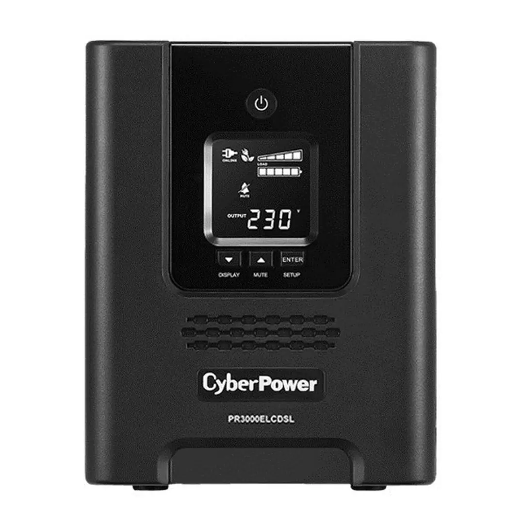 CyberPower PR3000ELCDSL SAI 2700W - 9 Stopcontacten - Zwart