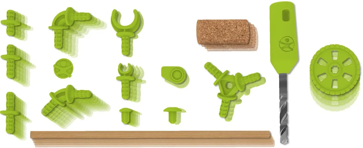 Haba Constructieset Techniek Kids 305342 - 66 Onderdelen