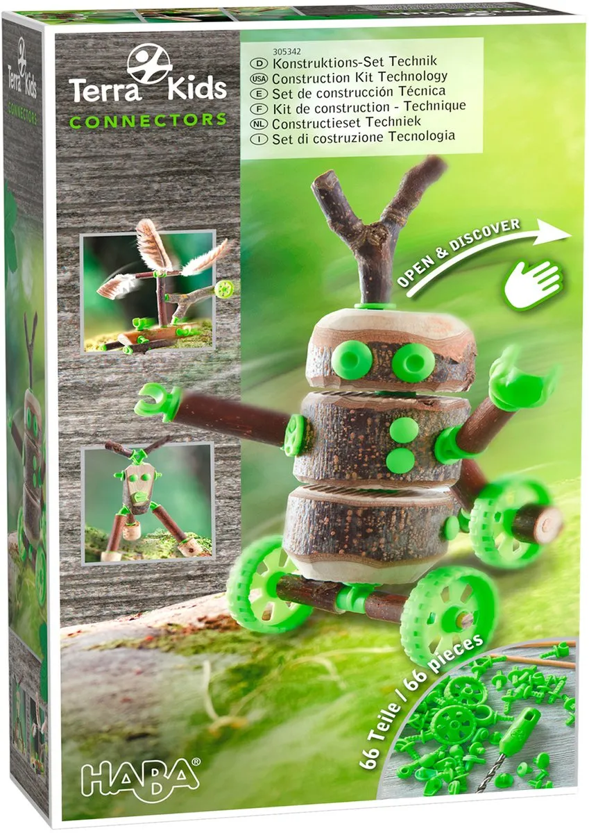 Haba Constructieset Techniek Kids 305342 - 66 Onderdelen - afbeelding 6 van 6