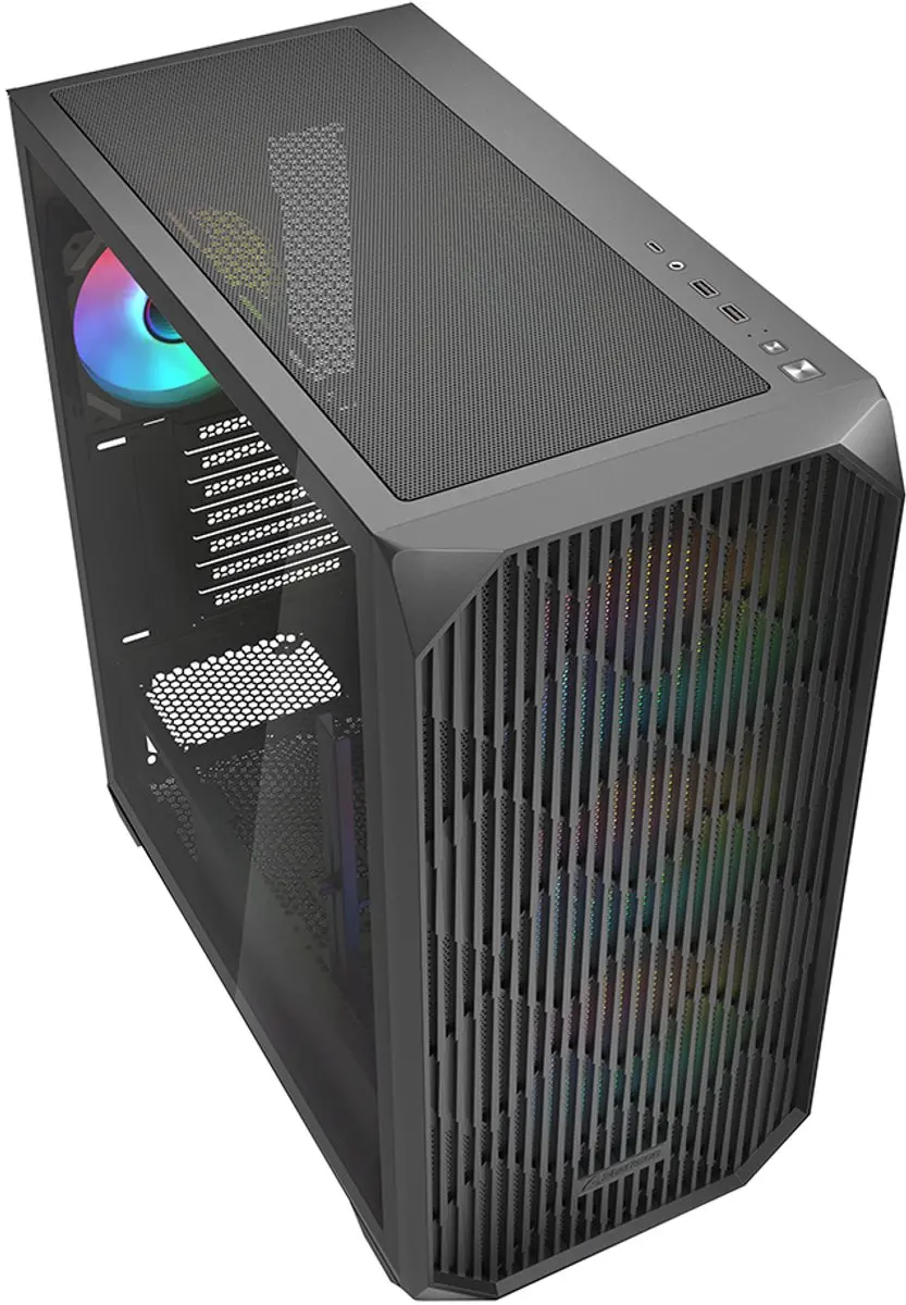Sharkoon AK3 RGB Midi Tower - Zwart