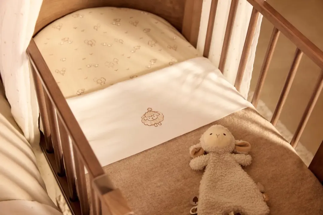 Jollein Baby Deken Wieg 75x100cm Merino Wol - Natural