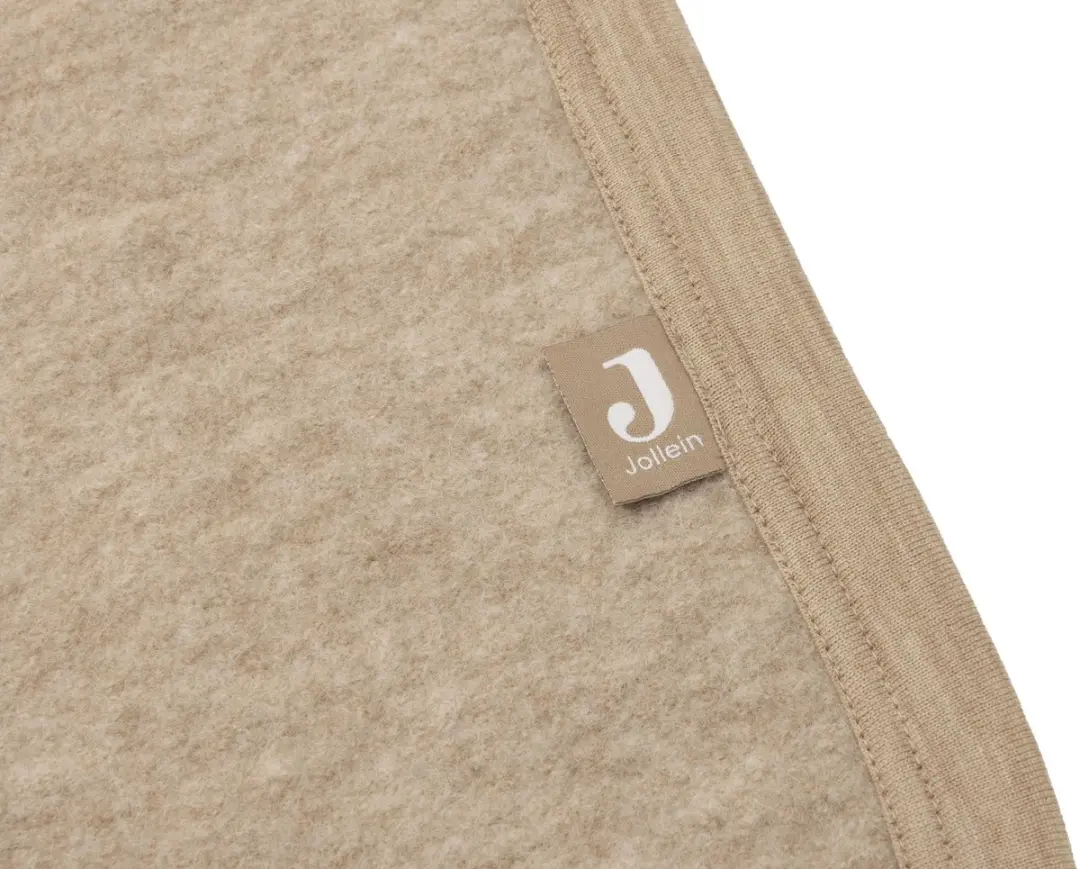 Jollein Baby Deken Wieg 75x100cm Merino Wol - Natural