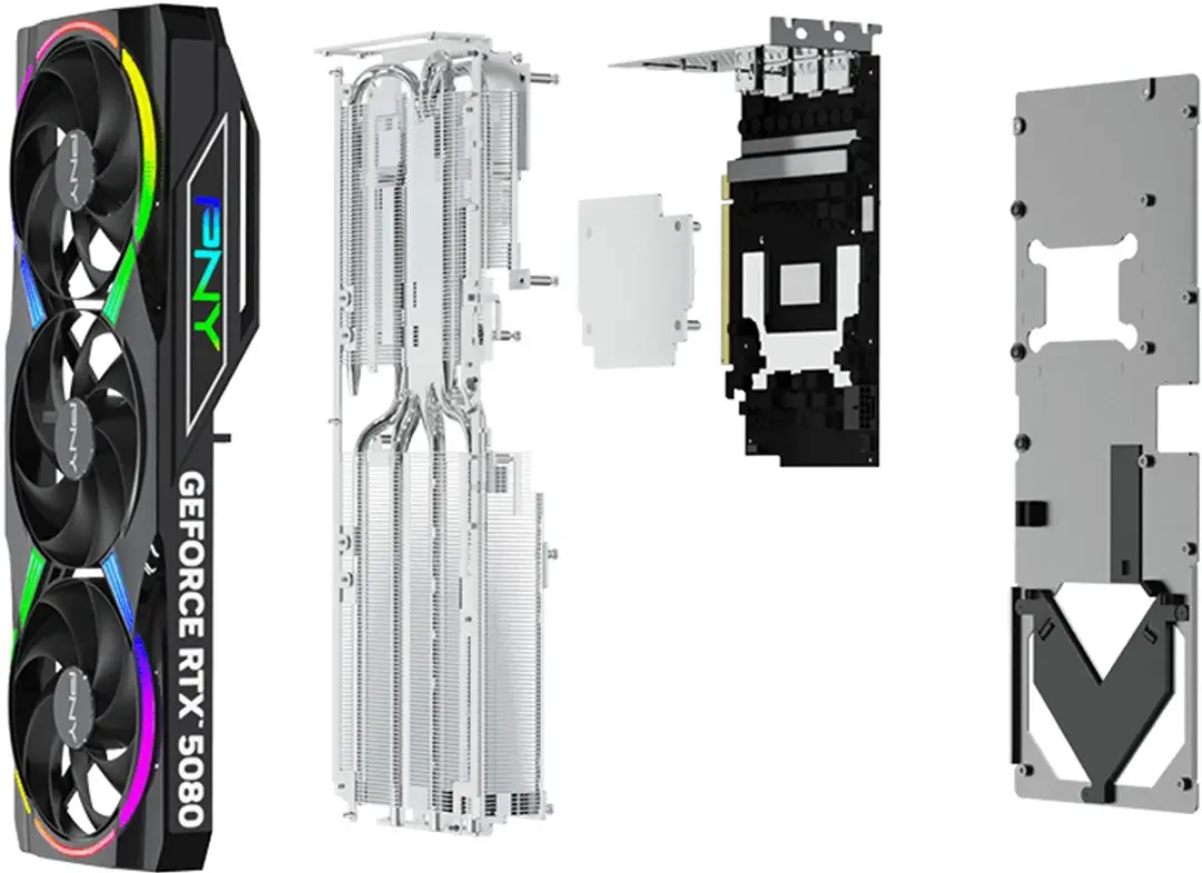 PNY GeForce RTX 5080 VCG508016TFXXPB1-O Videokaart - 16GB GDDR7 - Zwart
