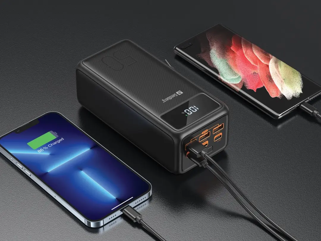 Sandberg 420-75 Powerbank 50000mAh - 130W - 5x USB - Zwart