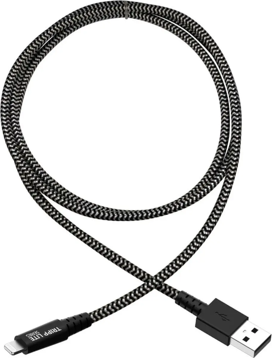Tripp Lite M100-003-HD USB Sync/Charge Kabel - Lightning - 0,9m - Zwart