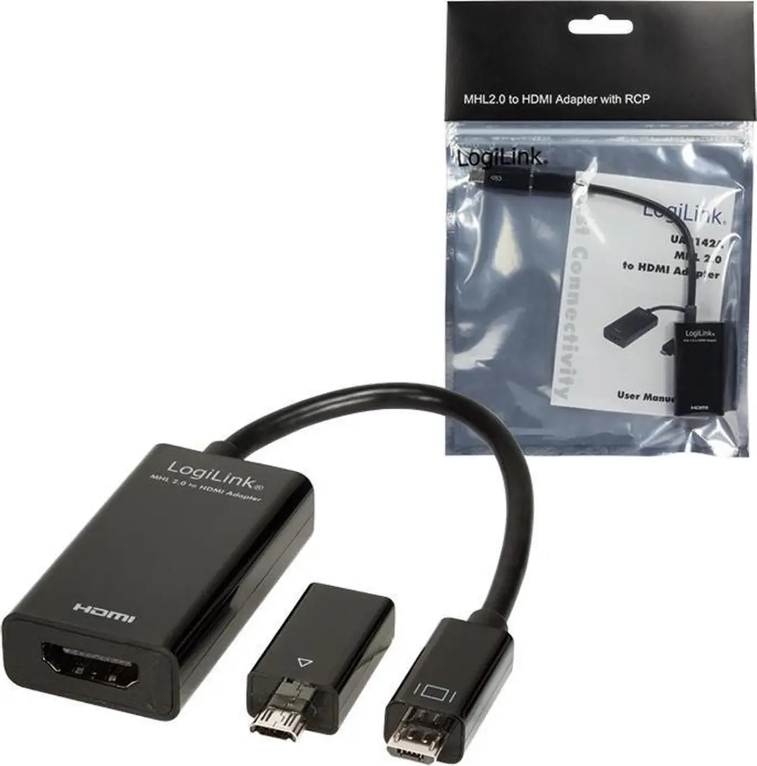 Logilink UA0142A MHL-HDMI Tussenstuk - Zwart