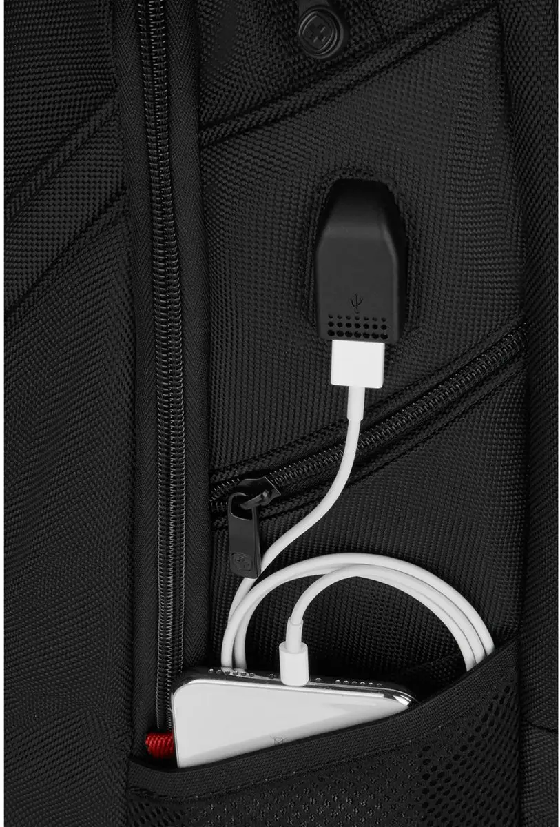 Wenger Ibex Deluxe 14-16" Rugzak 26L - Zwart - afbeelding 6 van 6