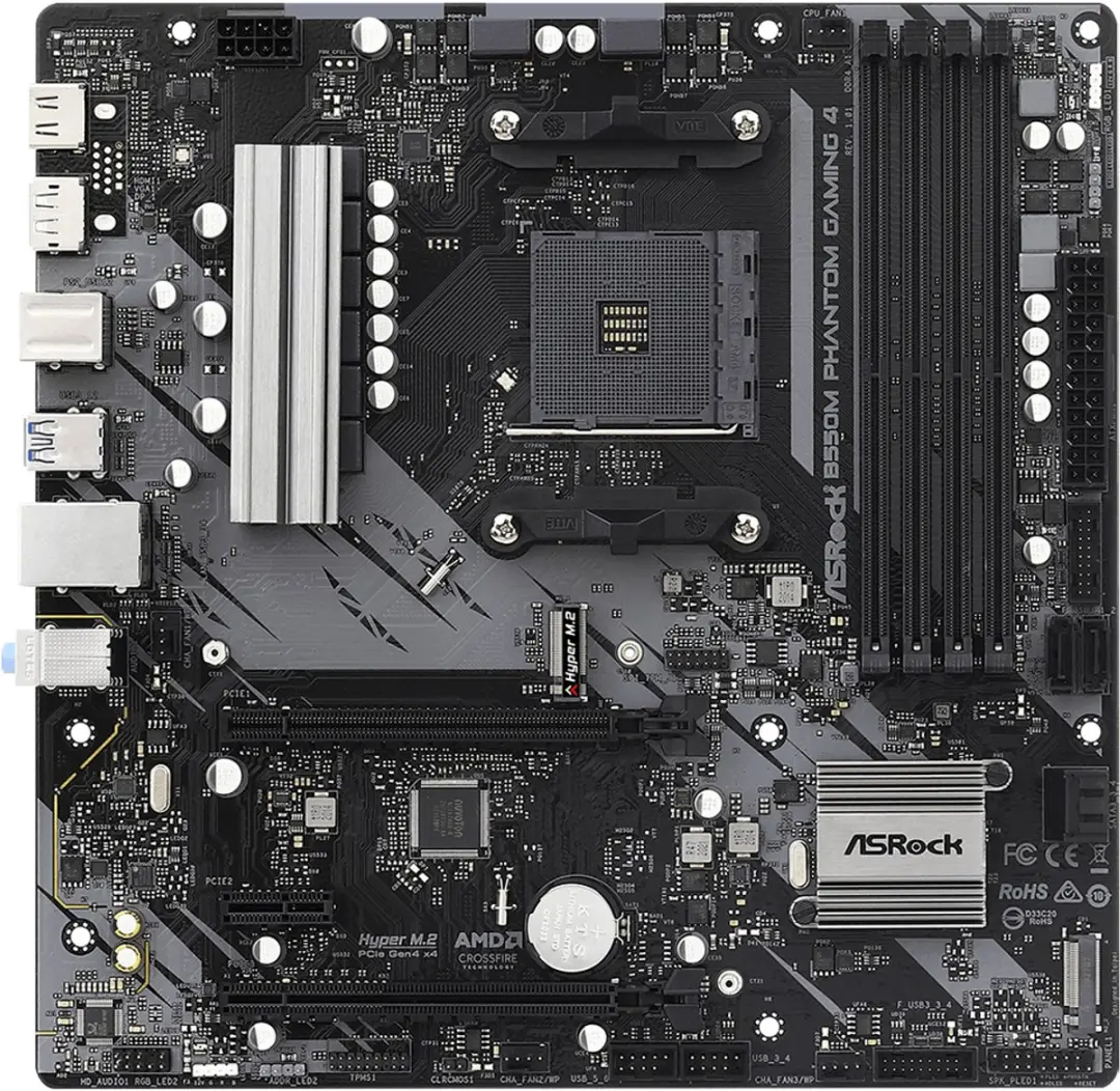 ASRock B550M Phantom Gaming 4 Moederbord - AM4