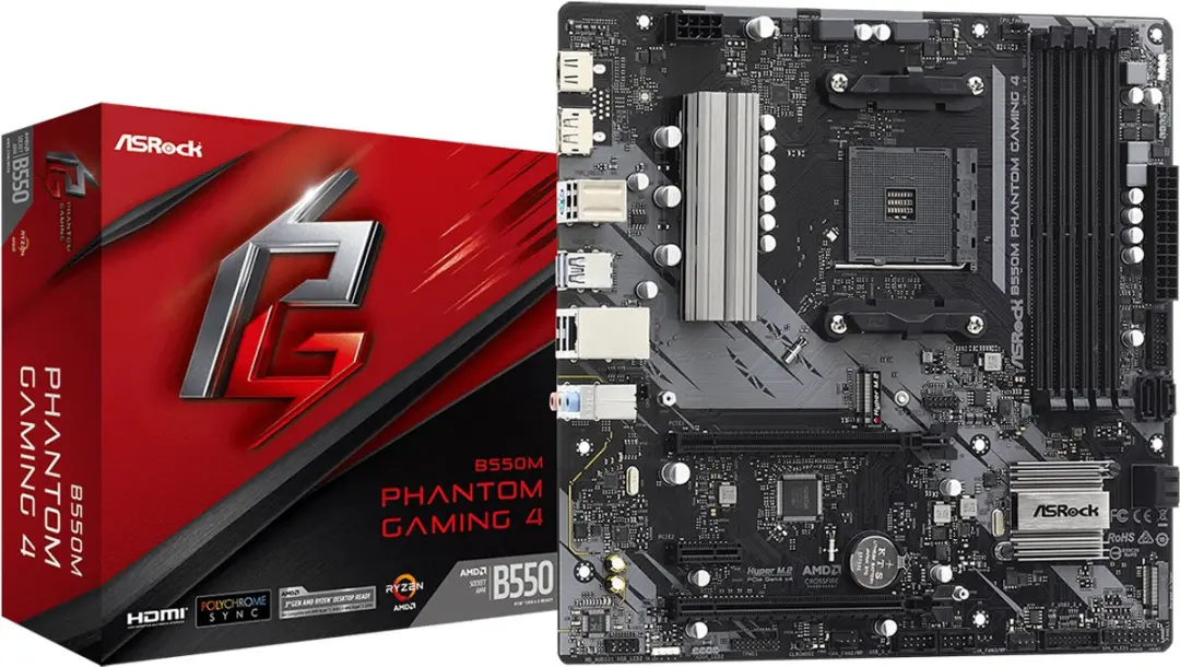 ASRock B550M Phantom Gaming 4 Moederbord