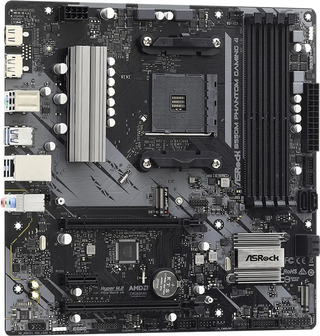 ASRock B550M Phantom Gaming 4 Moederbord - AM4