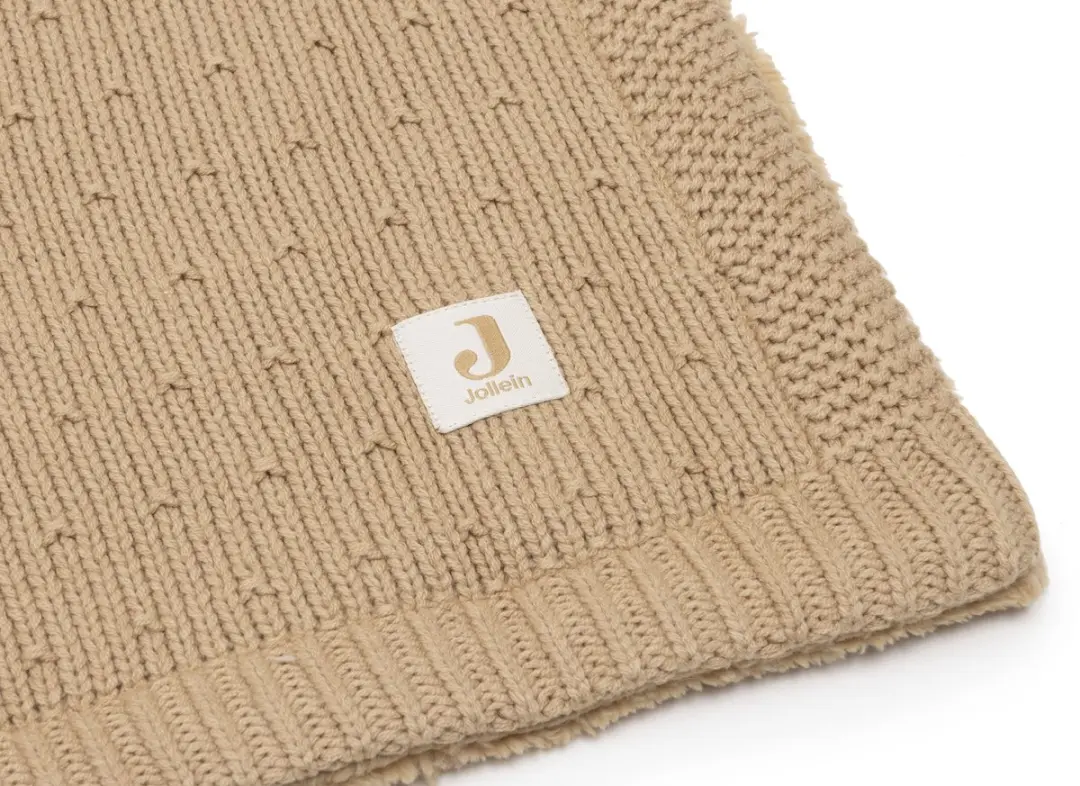 Jollein Baby Deken Ledikant 100x150cm Sprinkle Knit Hazel