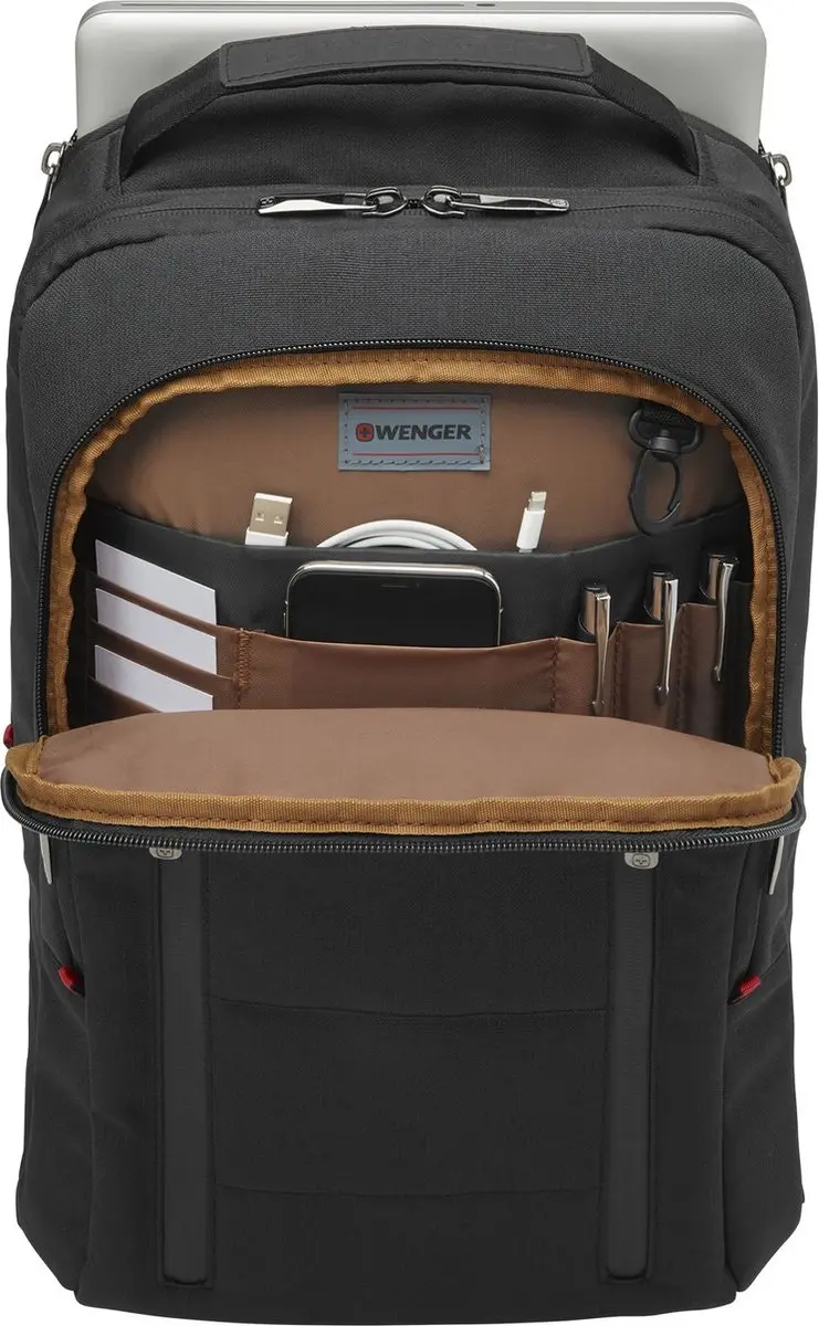 Wenger Traveler Expandable 606490 Rugzak 16L - 12 inch - Zwart