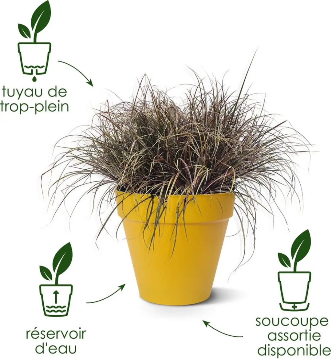 Elho Loft Urban Rond Bloempot 30cm - Wit