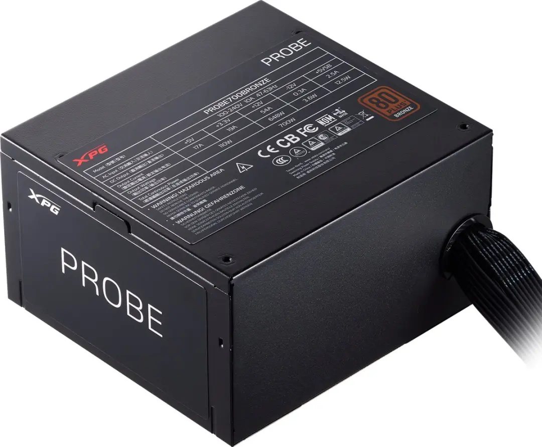ADATA XPG PROBE 600 Bronze 600W ATX Voeding - Zwart