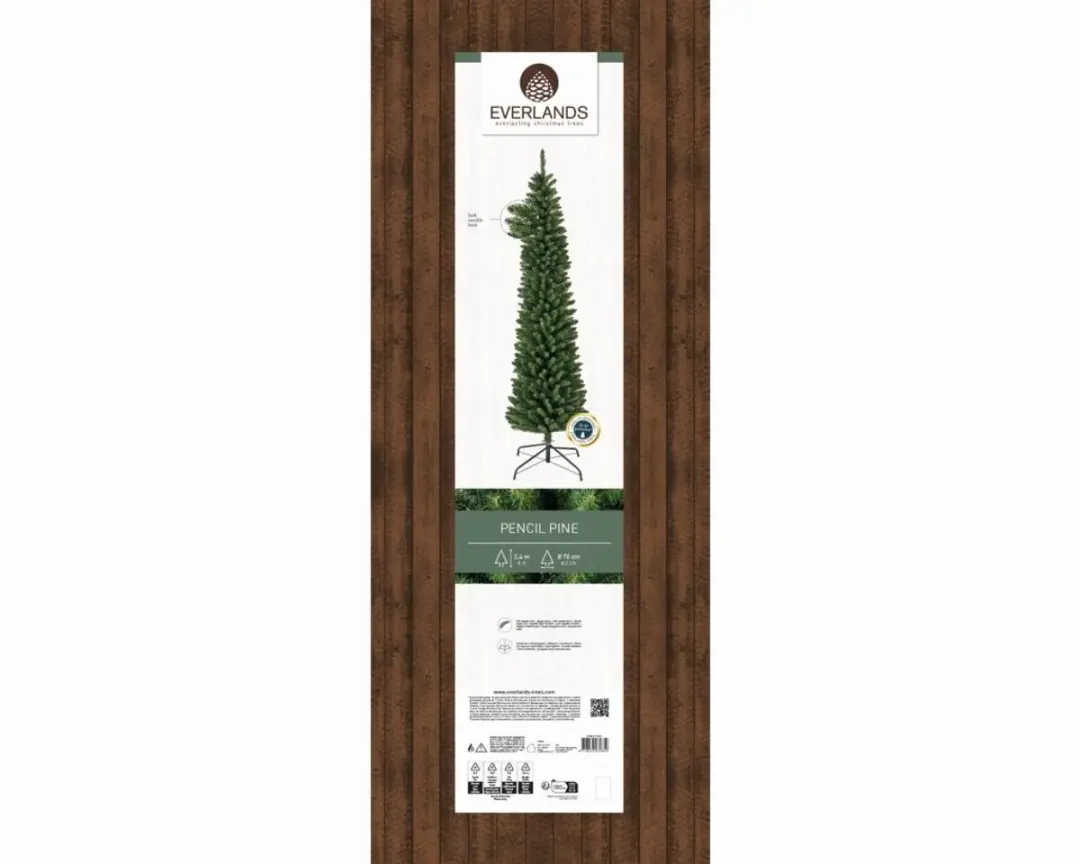 Everlands Smalle Kunstkerstboom 240cm Groen