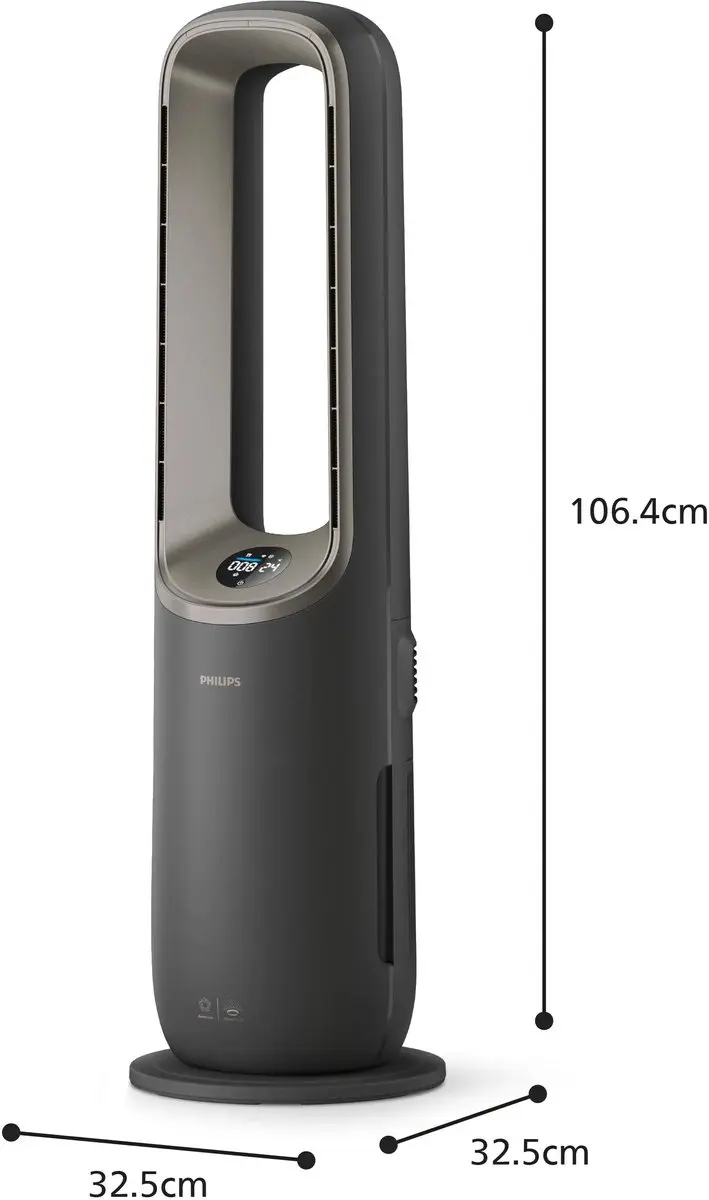Philips Air Performer 4-in-1 AMF970/10 - 2200W - 10 Snelheden - Grijs - afbeelding 6 van 6