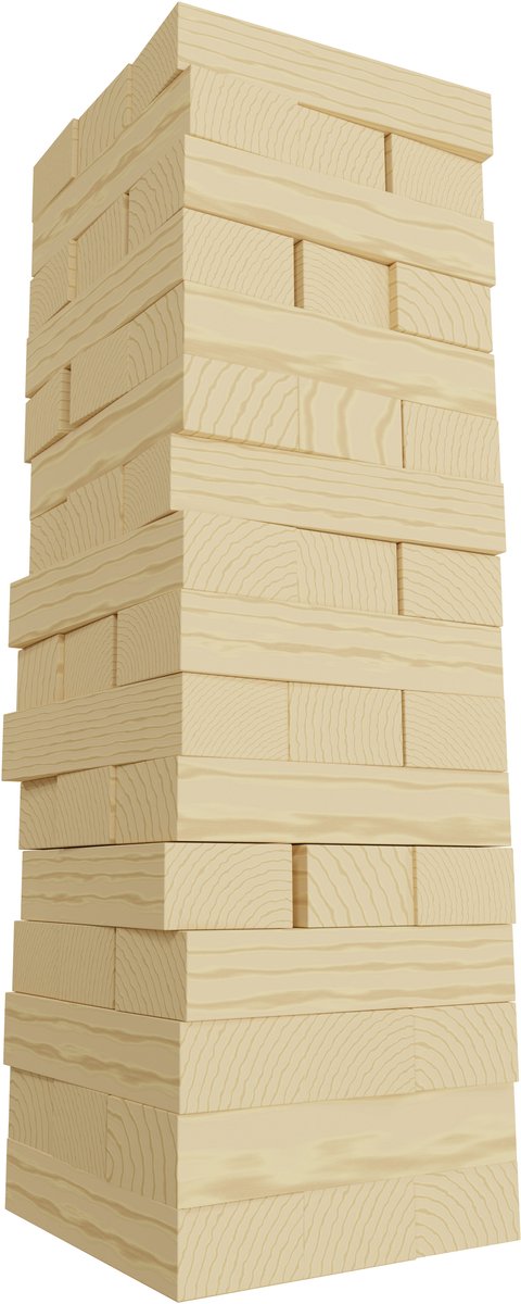 Goliath Classics Jumbling Tower - Gezelschapsspel - Laat de toren niet omvallen!