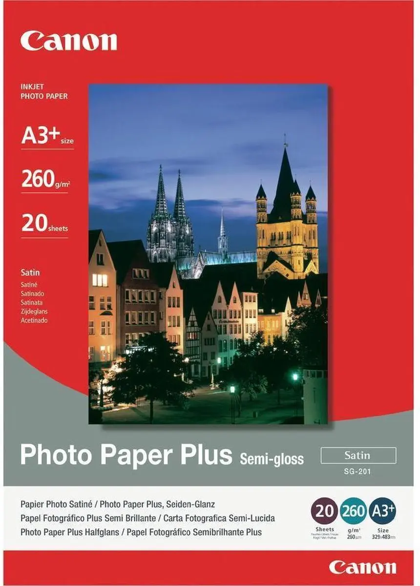 Canon 1686B032 Fotopapier A3 - 20 Stuks - Zwart