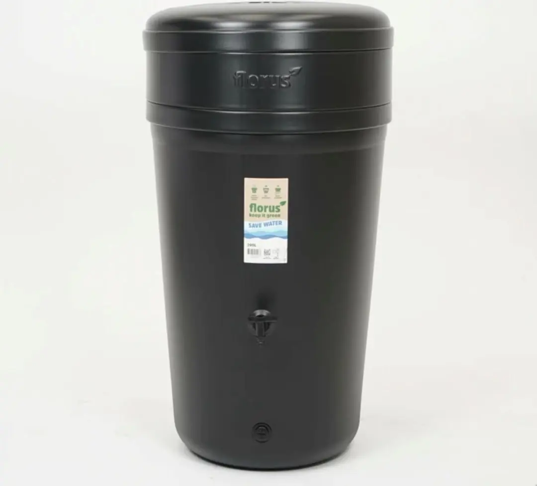 Elho Florus Regenwatertonnen 200L - Zwart